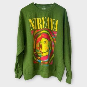 Nirvana Graphic Crewneck Sweatshirt – Oversized Fit (Size S/M, NWOT)